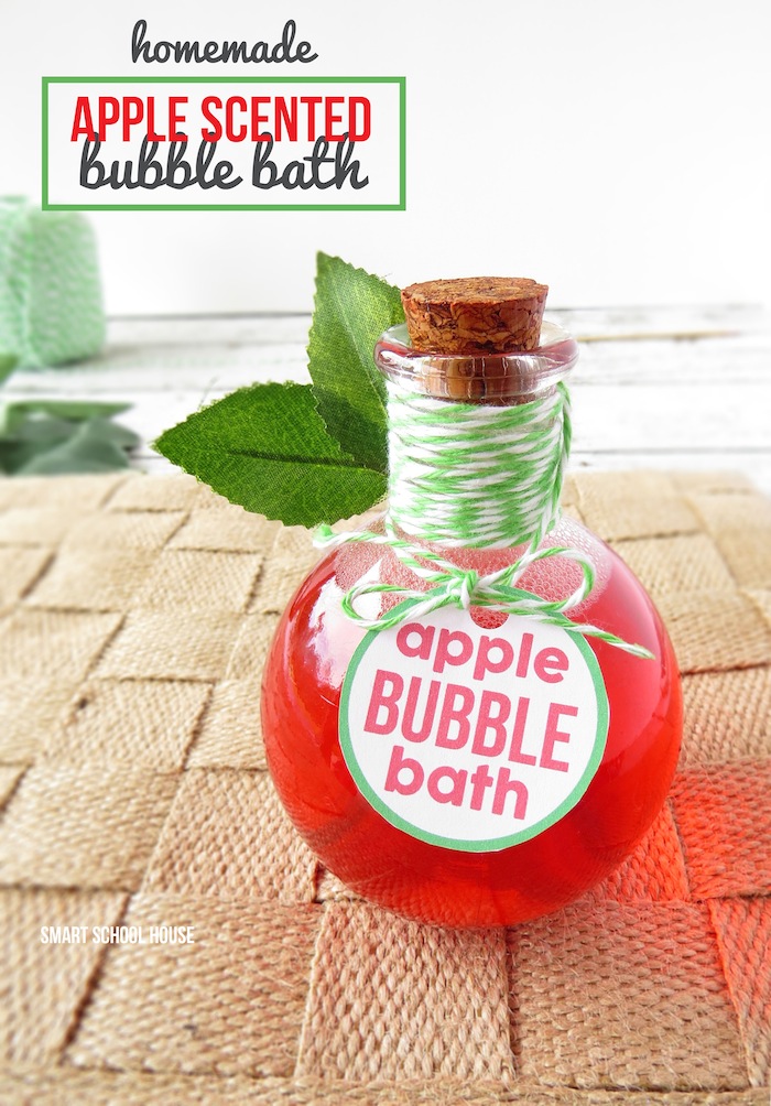 Homemade Apple Scented Bubble Bath 12+ Back to School Ideas 7 back to school ideas