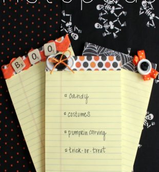 Halloween Idea: DIY Notepad