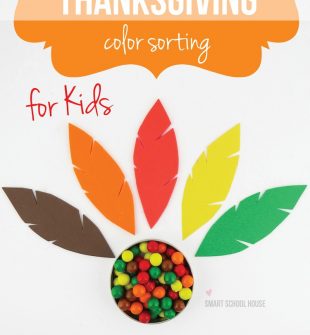 Thanksgiving Color Sorting for Kids