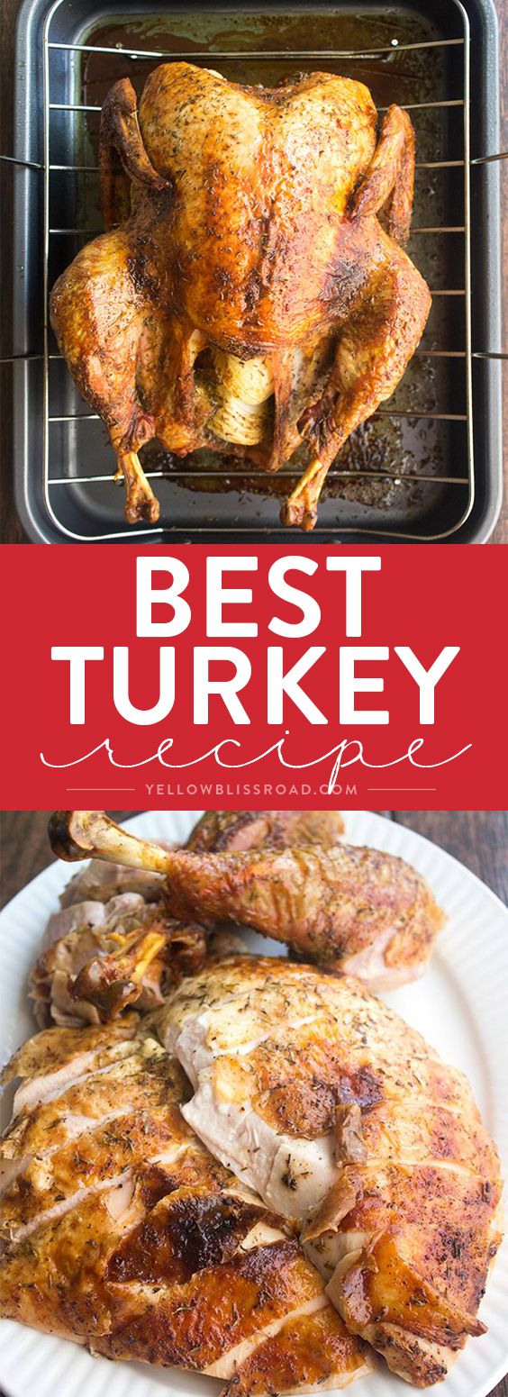The BEST Thanksgiving Turkey Recipe EVER!! How to cook a turkey that is tender, moist and juicy.