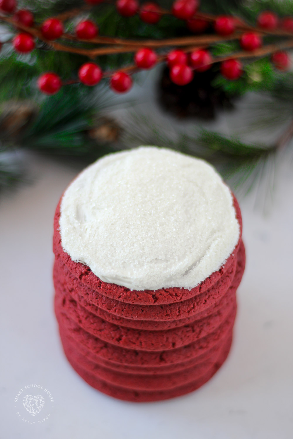 4 Ingredient Red Velvet Cookies! Easy to make, super soft, chewy, and perfectly delicious. 