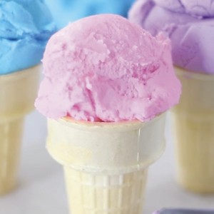 Ice Cream Play Dough - It's edible, it's soft, and it looks and moves EXACTLY like ice cream.