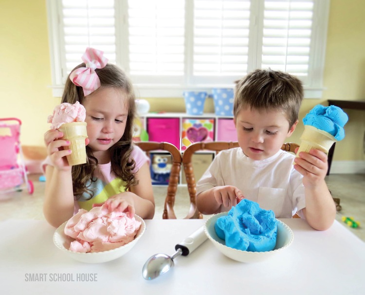 How to make PLAY DOUGH that looks just like ICE CREAM! 