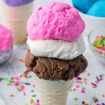 2-Ingredient Ice Cream Play Dough is edible, it's soft, and it looks and moves EXACTLY like ice cream! Make it any color with frosting!