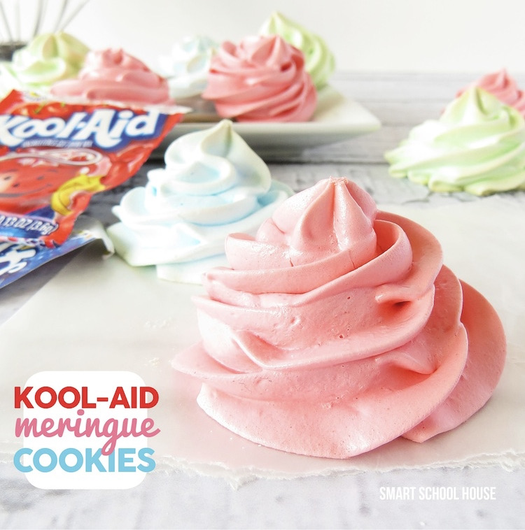 Do you love meringue cookies? If you do, you have to try these meringue cookies that are flavored with Kool-Aid.