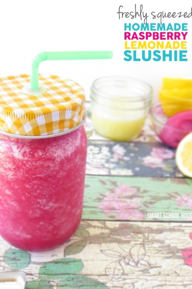 Raspberry Lemonade Slushie