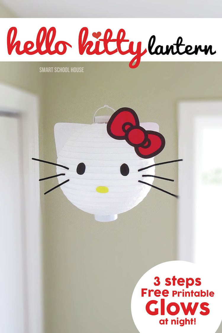 How to make a Hello Kitty Lantern (with a free bow printable)