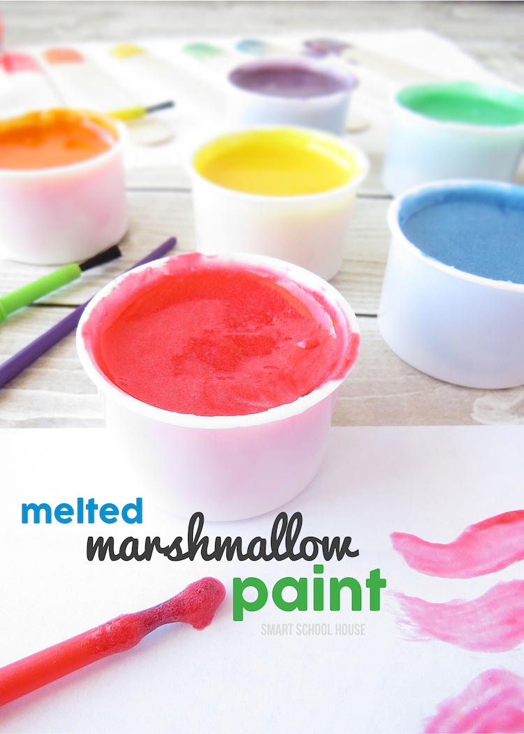 Marshmallow Paint craft for kids