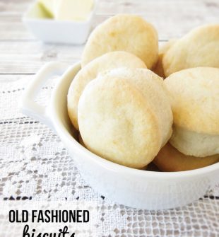 Old Fashioned Biscuits recipe. 5 simple ingredients.