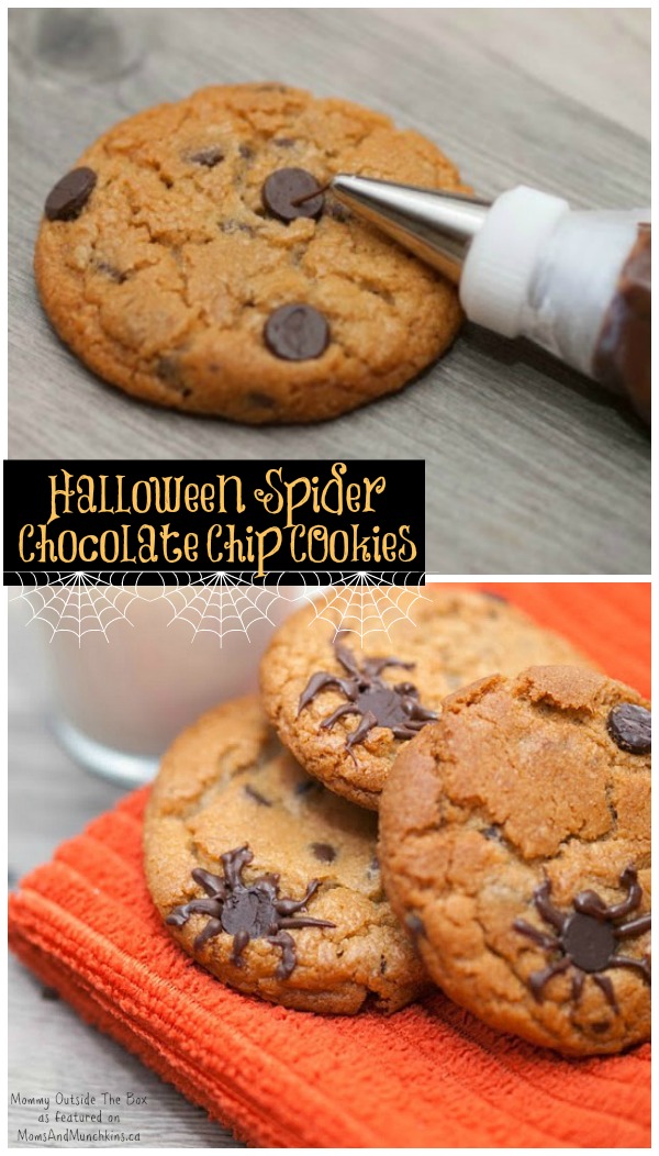 Super easy chocolate chip spider cookies 