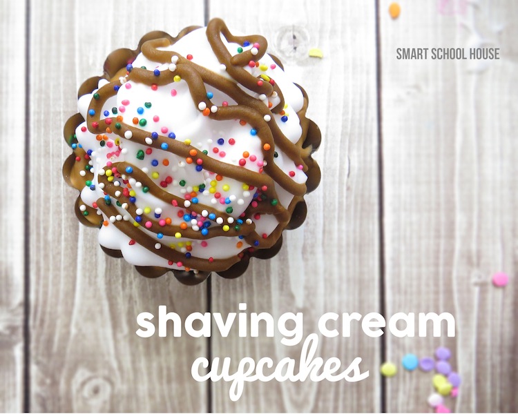 Shaving Cream Cupcakes 