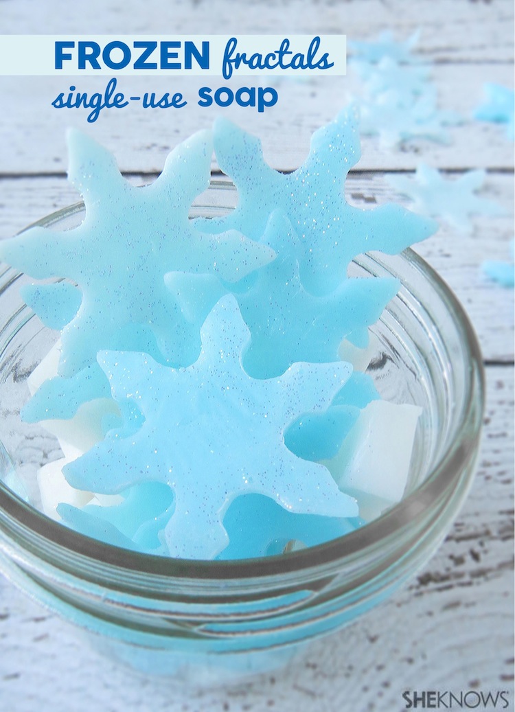 Frozen Fractals Single-Use Soap. Do you know any Disney lovers? Show them this!