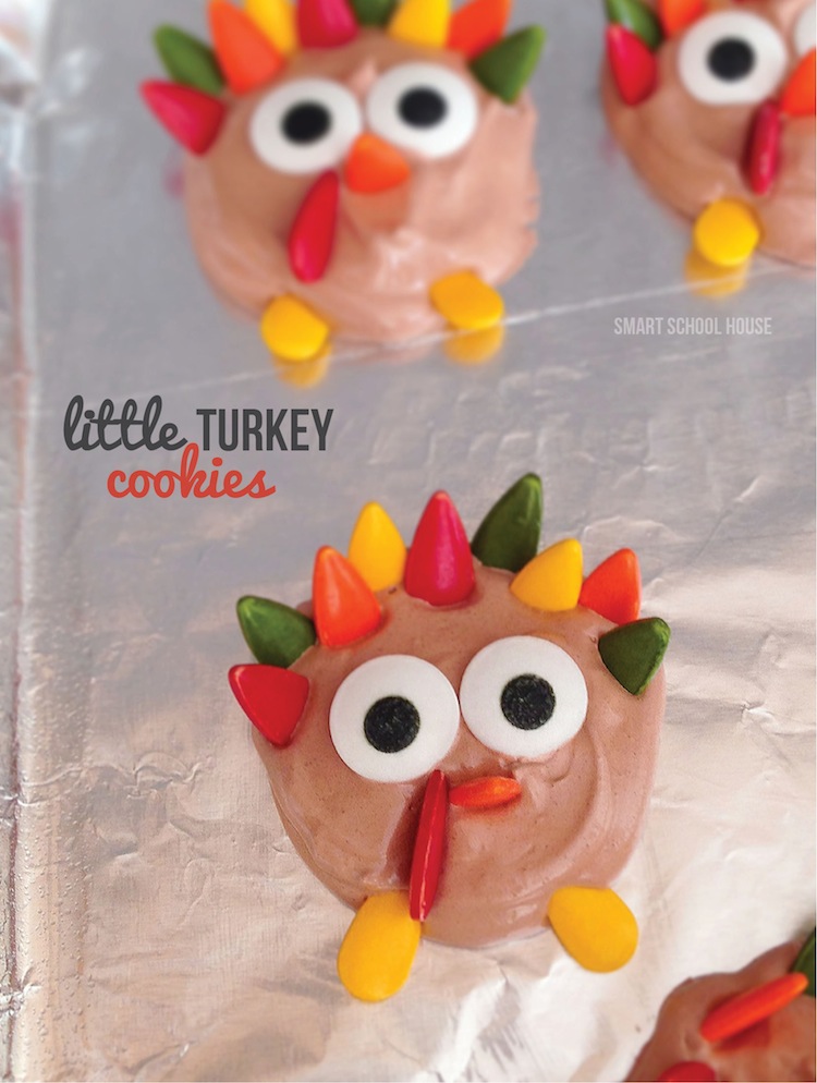 Little Turkey Cookies! An easy idea for Thanksgiving cookies