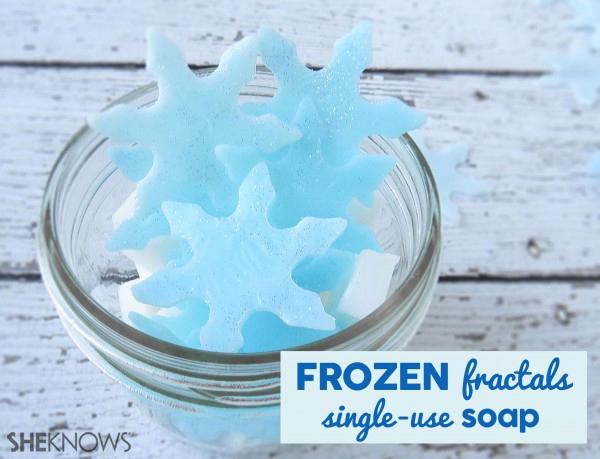 Frozen Fractals Single-Use Soap. Do you know any Disney lovers? Show them this!
