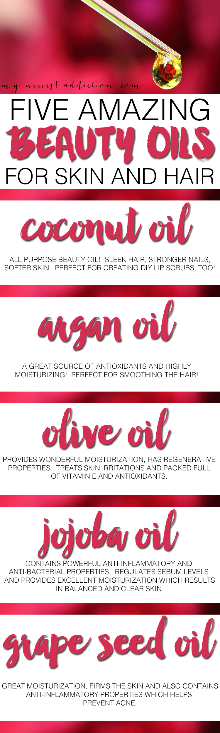 5 amazing beauty oils for skin and hair by My News Addiction 