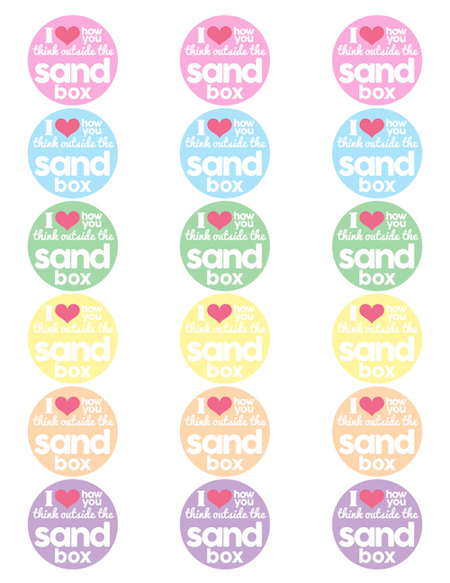 Sandbox Valentine Printables by Smart School House