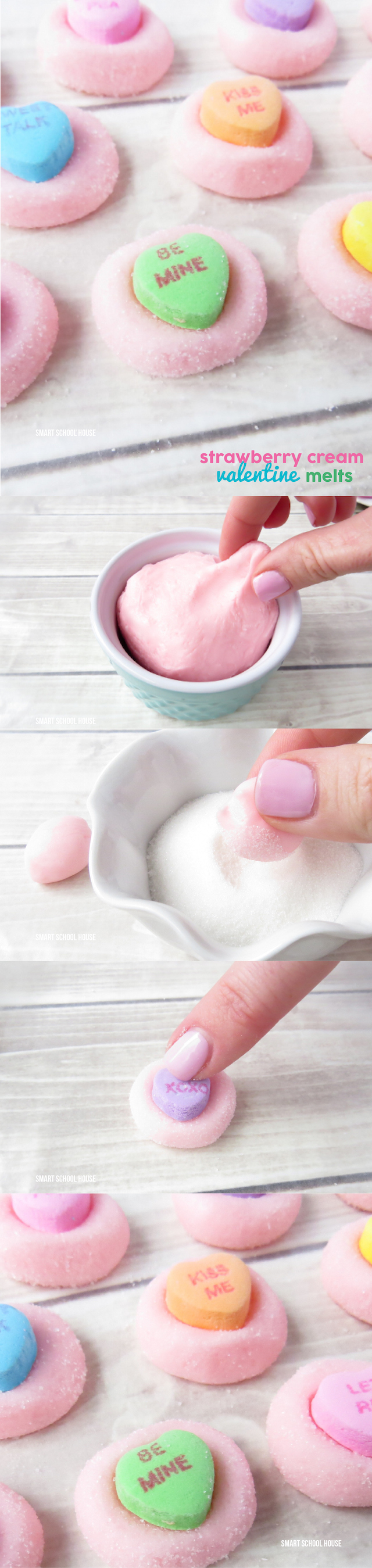 Strawberry Cream Valentine Melts. An easy Valentine recipe!