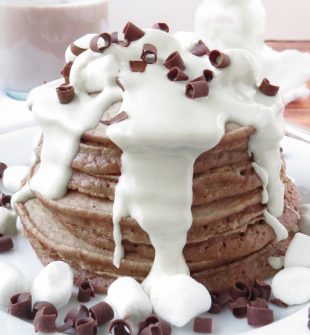Chocolate Milk Marshmallow Pancakes