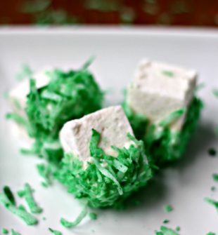 Homemade St. Patrick's Day Marshmallows