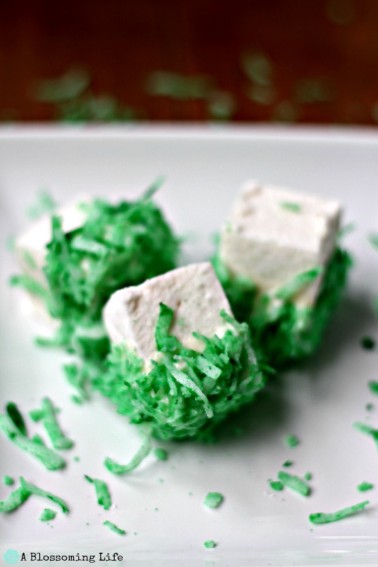 Homemade St. Patrick's Day Marshmallows