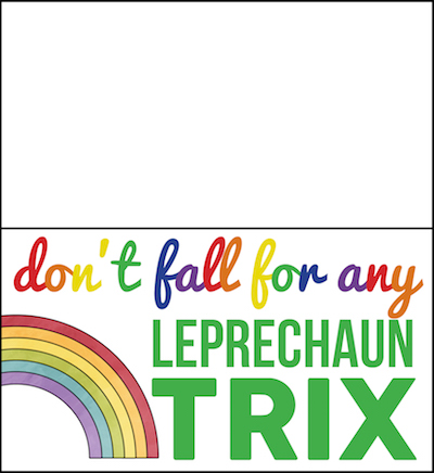 Leprechaun Trix: a free St. Patrick's Day Printable 