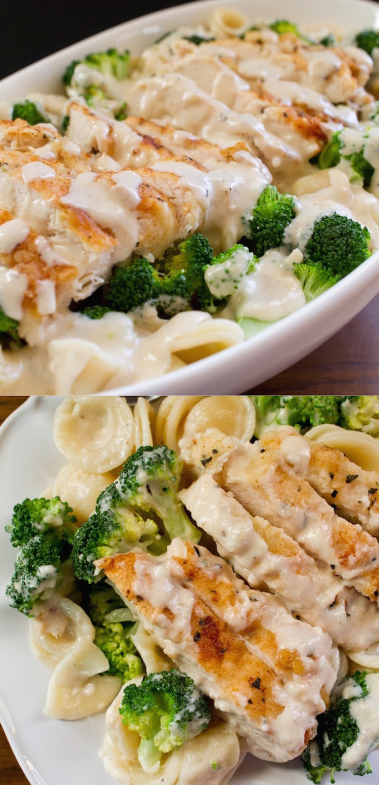 Easy, Creamy, Garlicky, Chicken and Broccoli Pasta Recipe