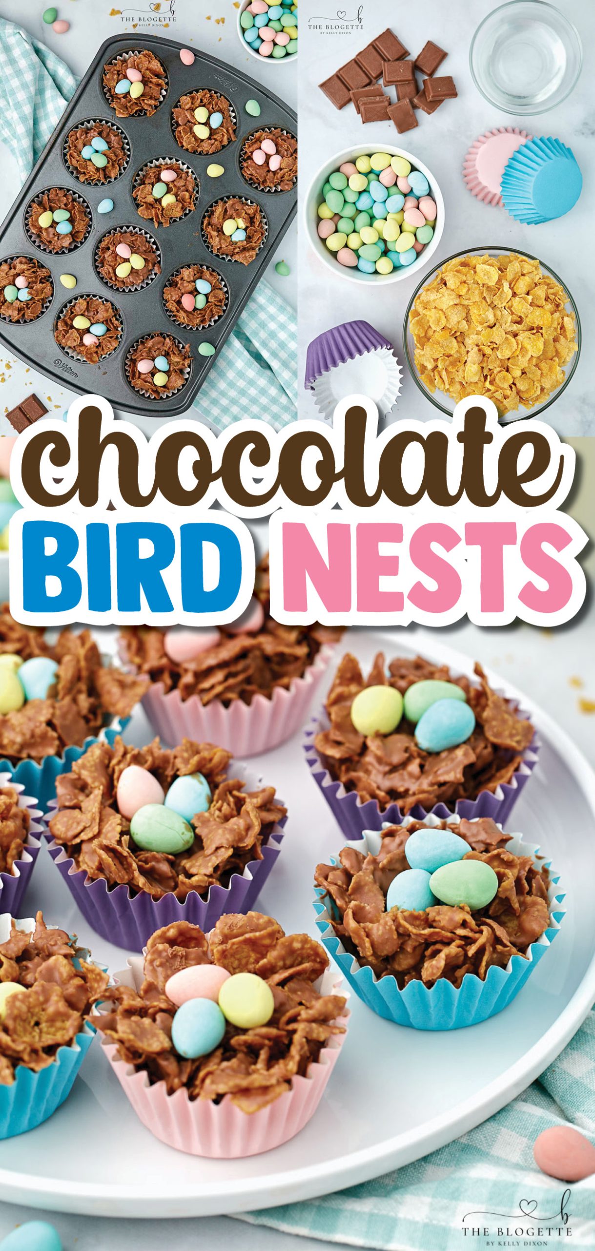 Chocolate Egg Nests made with cornflakes are the perfect Easter treat!