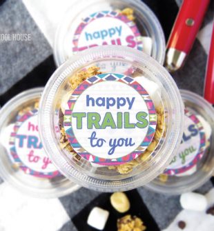 Happy Trails Trail Mix Printable Containers