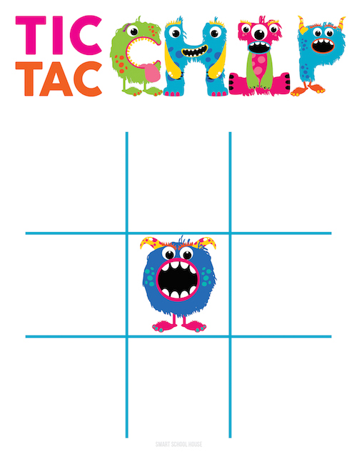 Tic Tac Chip game board printable