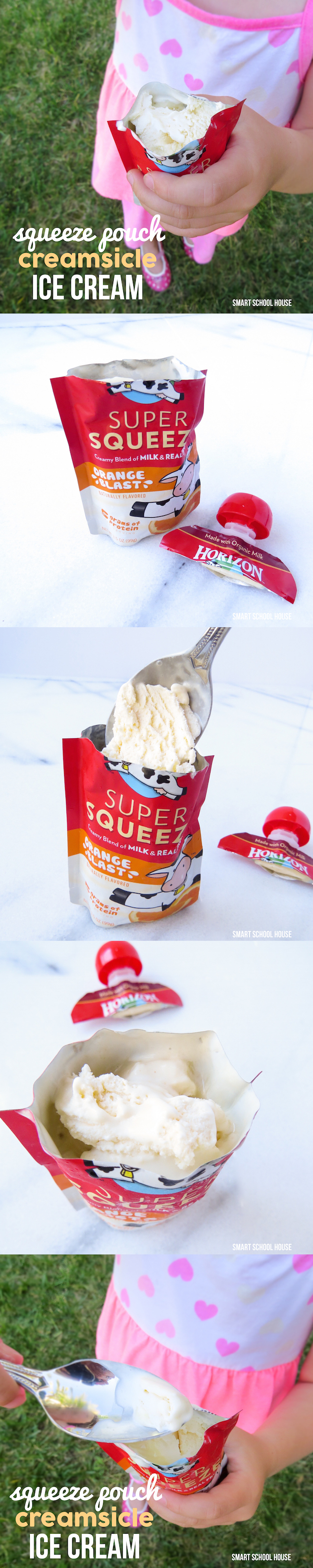 Do your kids love squeeze pouches as much as mine do? On a hot day, turn them into a cold ice cream pouches with this simple trick. Squeeze Pouch Ice Cream will quite possibly change the way you look at a squeeze pouch forever!