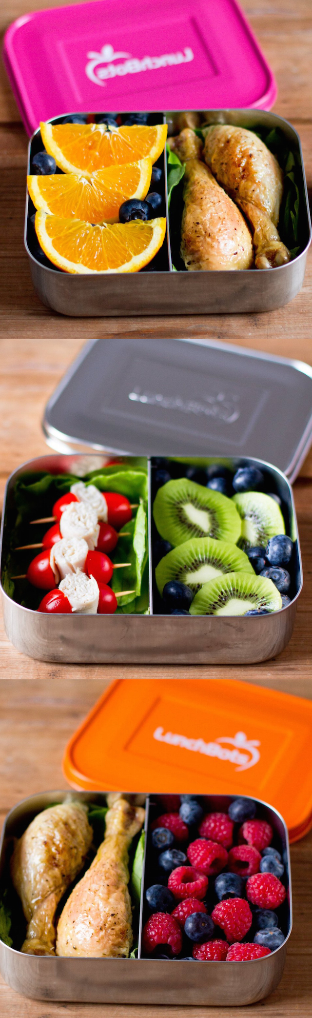 BPA free lunch boxes. Saves money by eliminating the need for baggies!