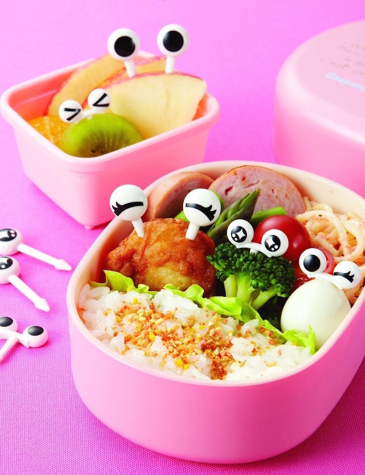 These are called Bento Eyes and they are reusable fruit and food picks for a kid's lunch box 
