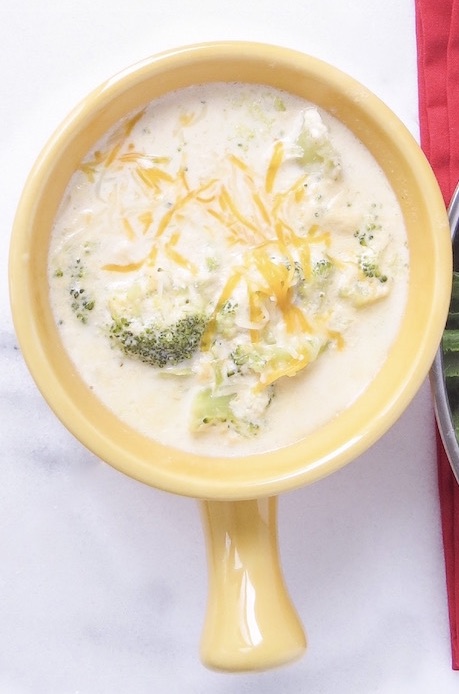 This Best Broccoli Cheese Soup is a thick, rich and creamy soup with chunks of tender broccoli pieces, melted in sharp cheese! Perfect comfort soup for the colder months!