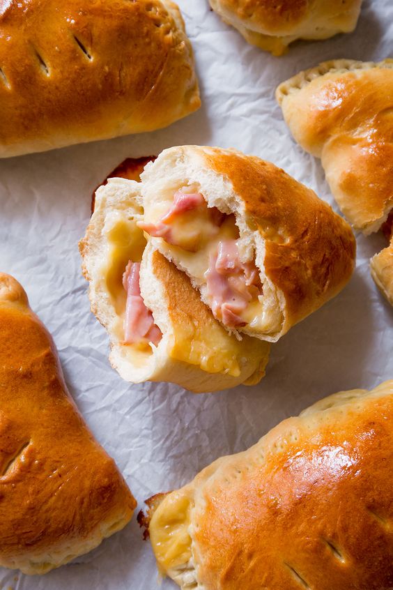 Homemade ham and cheese hot pockets are downright addicting. Make a couple batches and freeze all the extras for a quick lunch or snack.