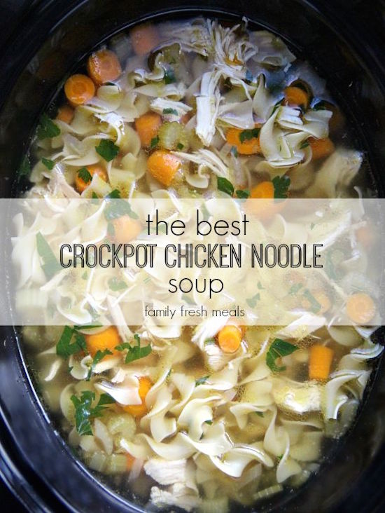 The Best Crockpot Chicken Noodle Soup Recipe