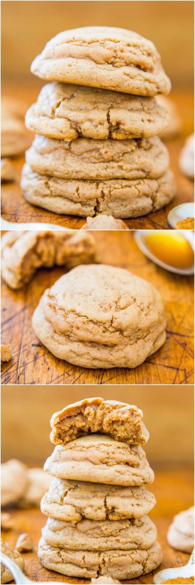 Soft and Puffy Pumpkin Spice Honey Cookies - Super soft cookies that just melt in your mouth! You're going to love these puffy cuties!!
