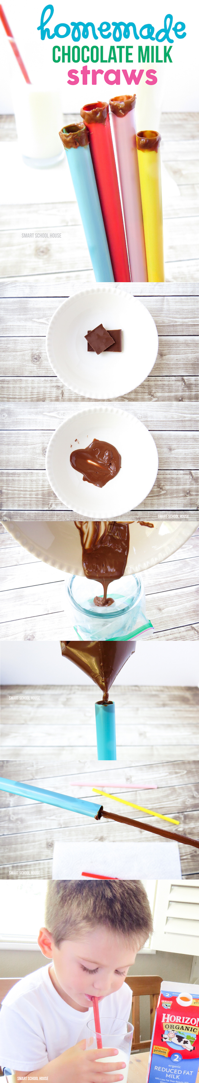 How to make Homemade Chocolate Milk Straws!