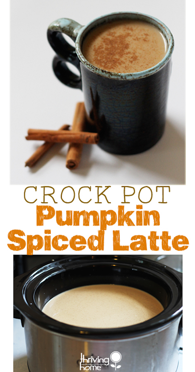 Crock Pot Pumpkin Spiced Latte Recipe