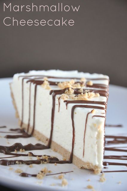 Easy Marshmallow Cheesecake... I have some marshmallows & cream cheese I need to use before they go bad... can't wait to try out this recipe!