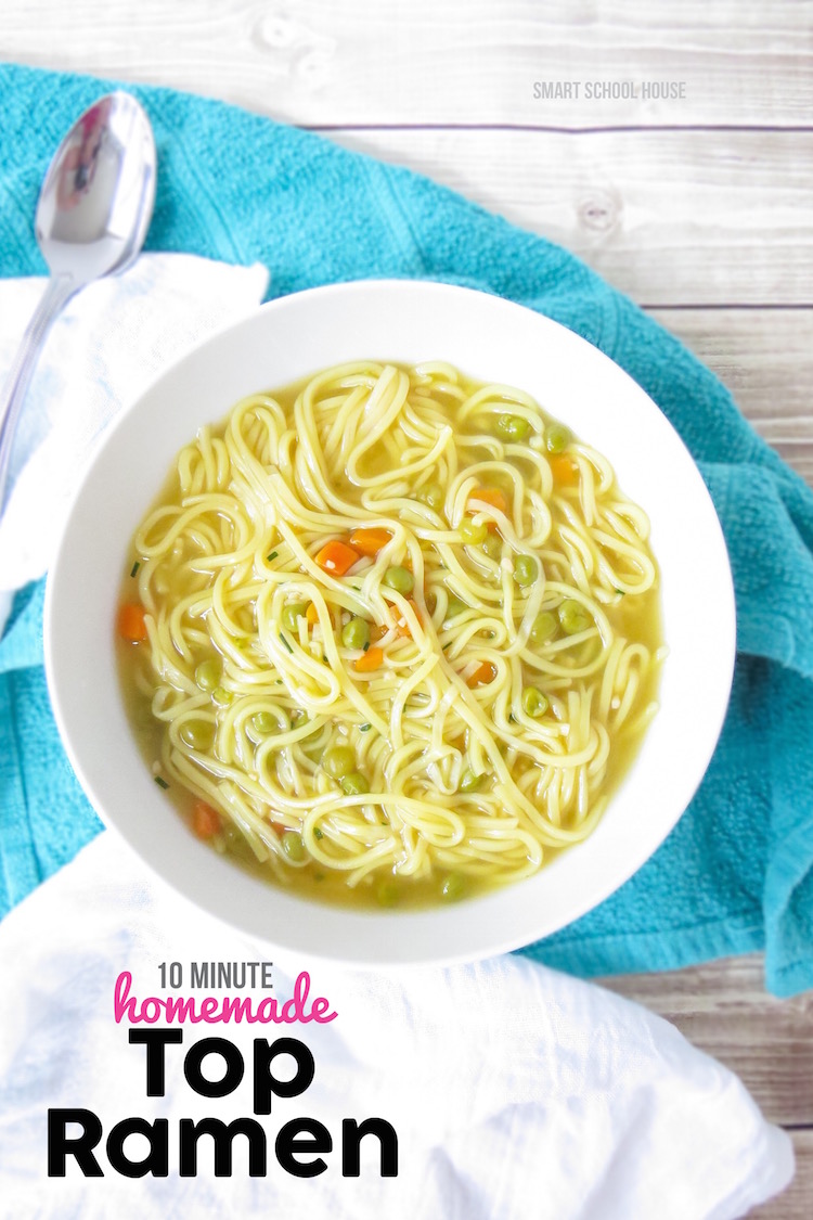 Homemade Top Ramen soup recipe. I had no idea it was this EASY to make! I couldn't stop eating it......
