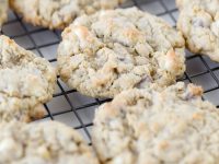 These delicious oatmeal chocolate chip cookies have JUST the right combination of crispy on the outside and chewy on the inside. They have the amazing flavor of chocolate, oatmeal, and butter.
