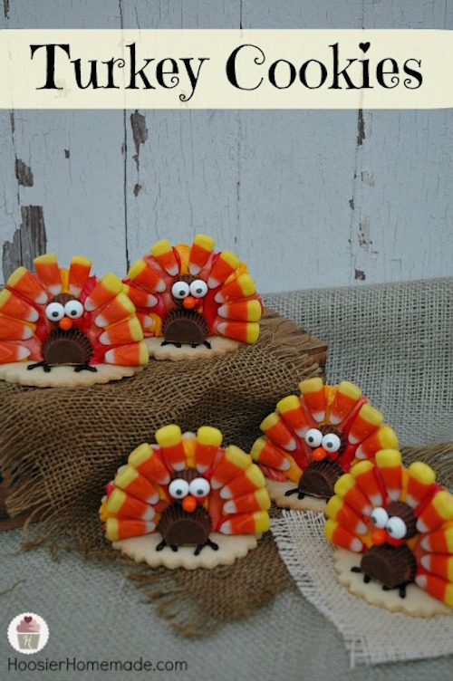 Turkey Cookies - these are so cute!