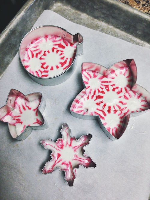 How to melt peppermint candies to make Christmas Ornaments