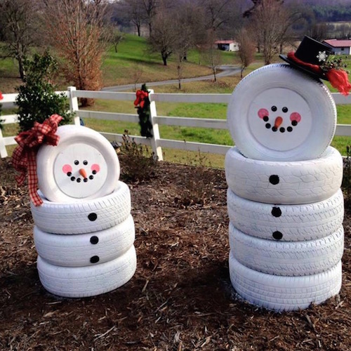 How to make a snowman without snow. Oh my goodness this is adorable!
