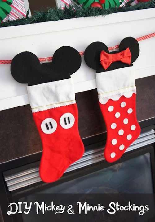 Mickey & Minnie stockings! How adorable...