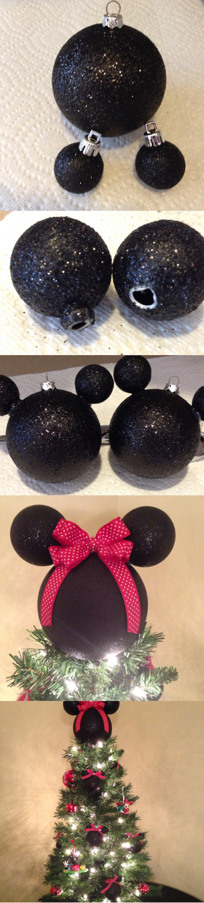 DIY Disney Ornaments and Christmas Tree Topper