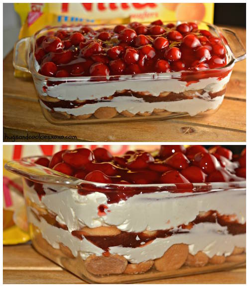 Cherry Cheesecake that you don't have to bake! How's that for easy on a hard day? 