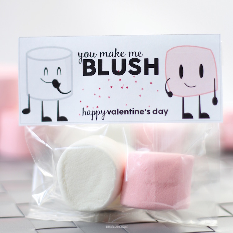 Blushing Marshmallow Valentine Smart School House
