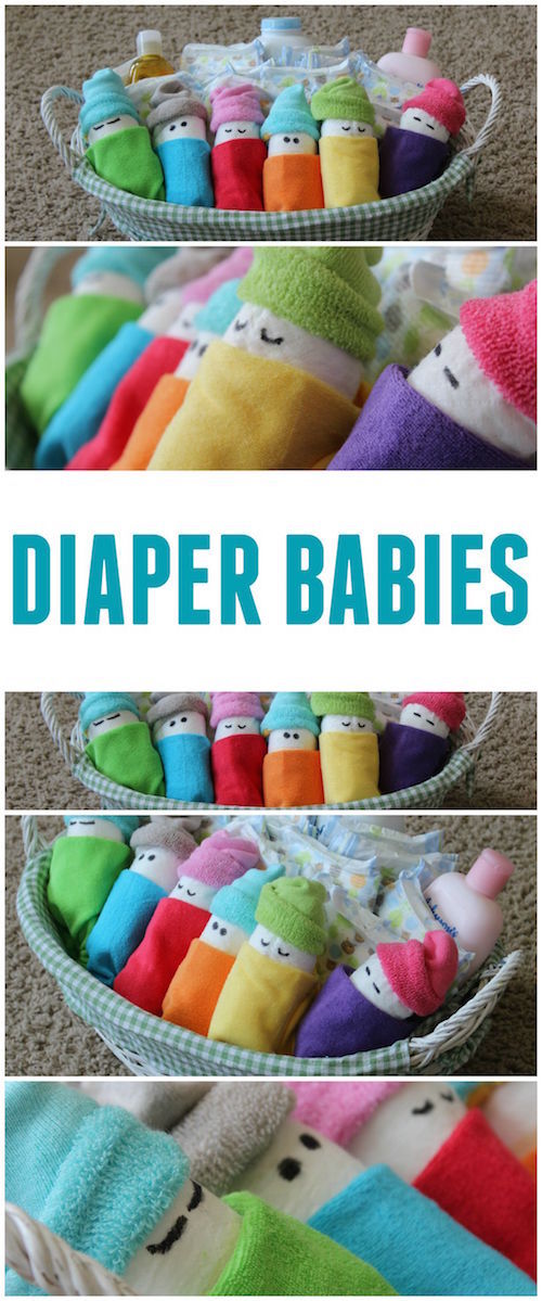 Diaper Babies! I'm definitely saving this idea for the next baby shower I go to! 