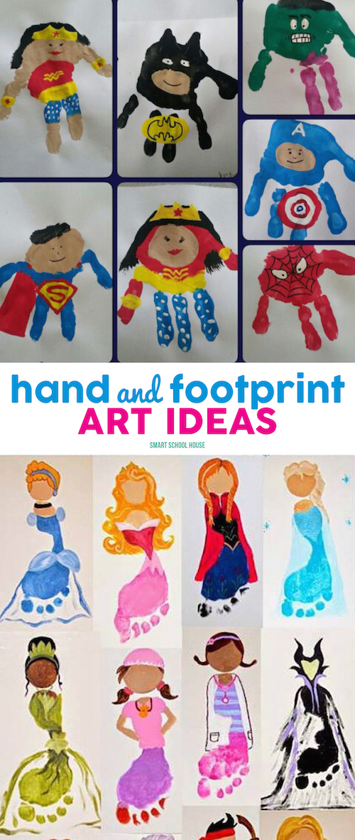 Hand and Footprint Art Ideas - lots of ideas to save!